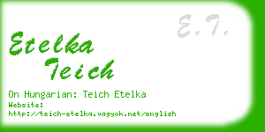 etelka teich business card